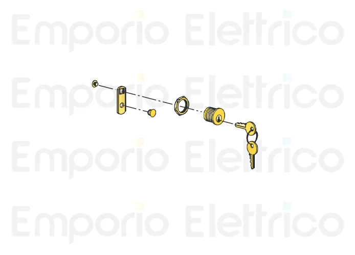 fadini ricambio serratura completa per barri 88 88854