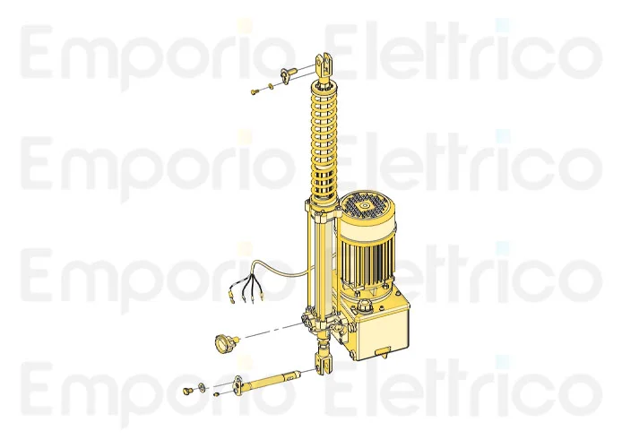 fadini ricambio cos 982 con motore-centralina-pistone ø 40 mm da 8 s per bayt 980 97320