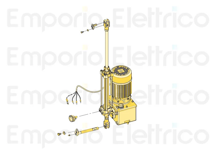 fadini ricambio cos 982 con motore-centralina-pistone ø 30 mm da 2 s per bayt 980 97323