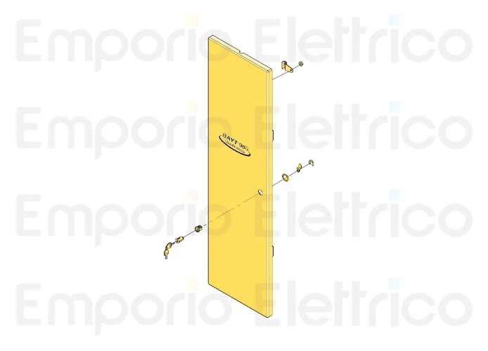 fadini ricambio portiera con serratura universale inox per bayt 980 97369