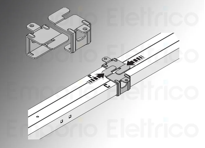 nice staffe ad innesto rapido per il fissaggio a soffitto 6 pz sra1