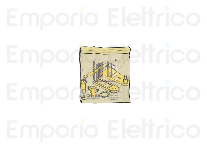 fadini ricambio confezione piastre di attacco per corsa 400 mm per hindi 880 evo 87157