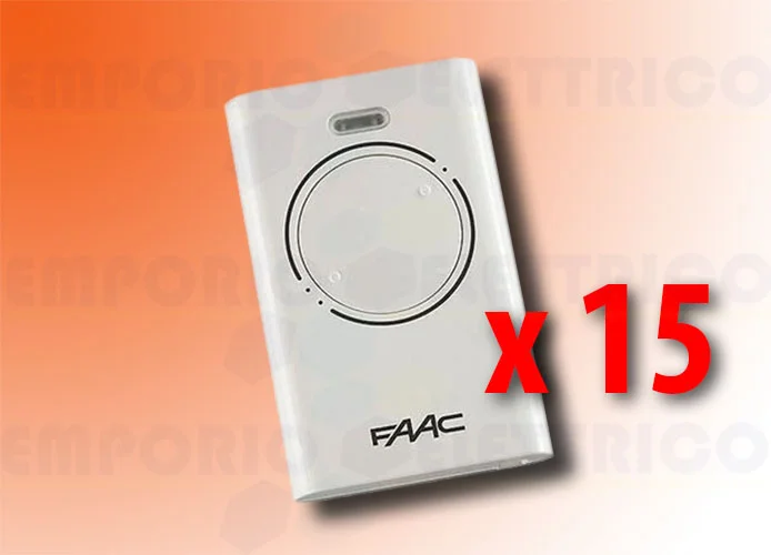 faac 15 x 2-channel remote controls xt2 433 slh lr 787007