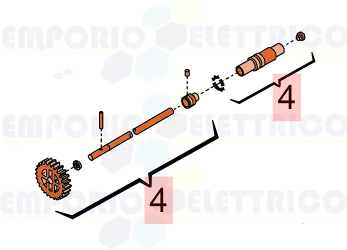 faac ricambio gruppo sblocco 760 cr 63003361