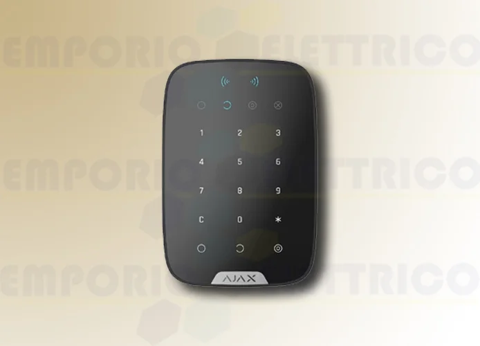ajax black wireless touch keyboard keypad plus 38252