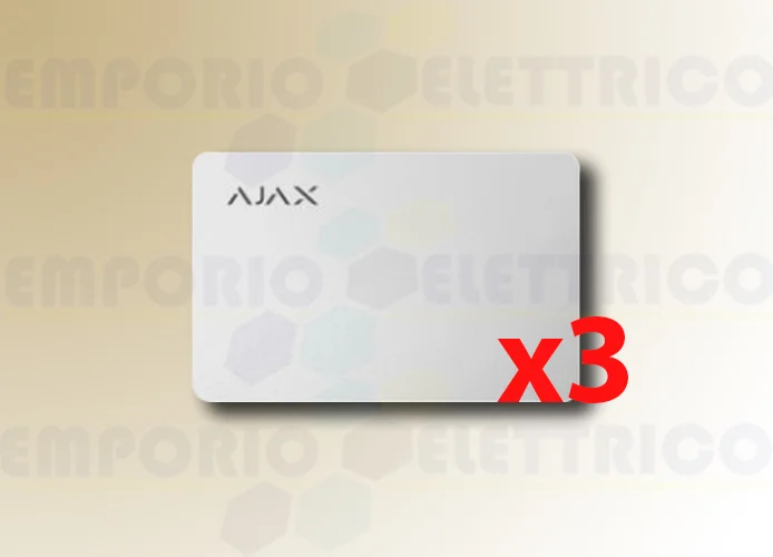 ajax contactless pass white card (3 pieces) 38224