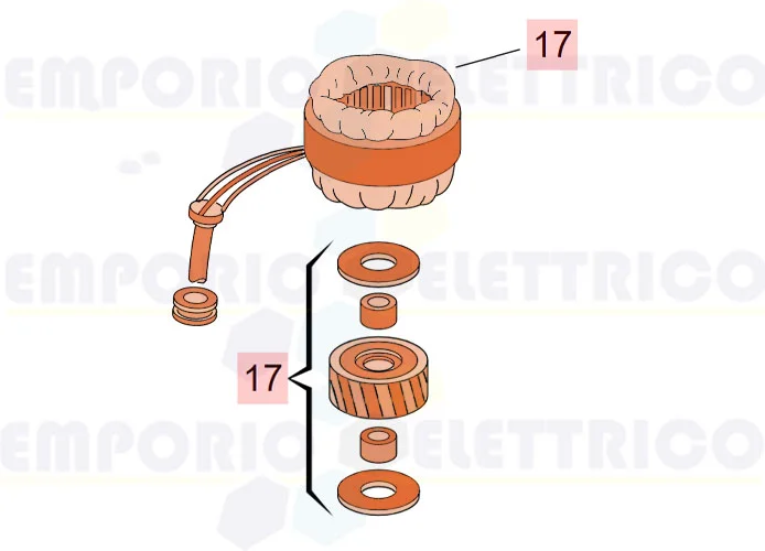 faac ricambio motore 844 reversibile 63003165