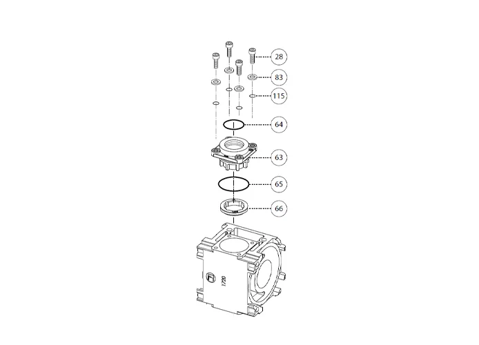 fadini ricambio supporto albero completo per aproli 280 batt 280159