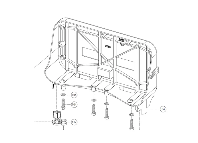 fadini ricambio vite m8x30 te inox di fissaggio per aproli 280 batt 280104