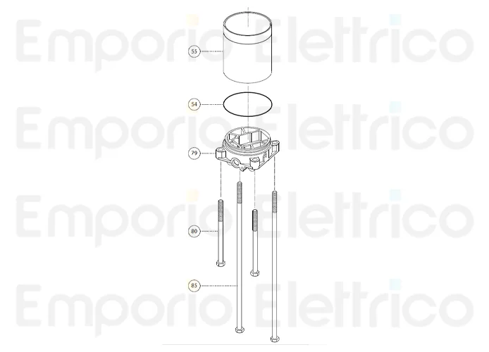 fadini ricambio testata martinetto completa per aproli 480 480109