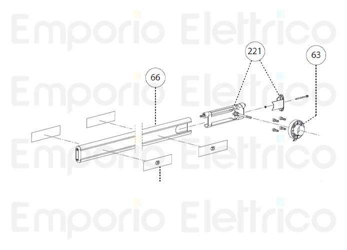 fadini ricambio morsetto "spander" completo per barri 88 888221