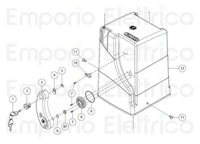 fadini ricambio vite m5x10 tc inox per bart 350 35011