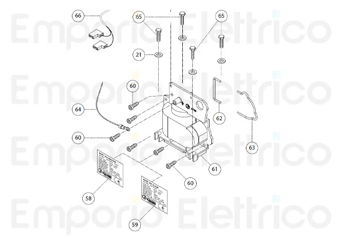 fadini ricambio cavo alimentazione 230 v per bart 350 35066