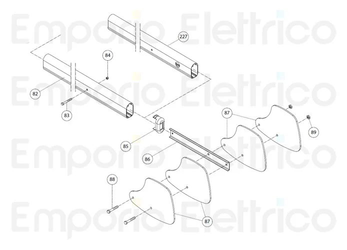 fadini ricambio vite m8x65 te zincata per bayt 980 97083