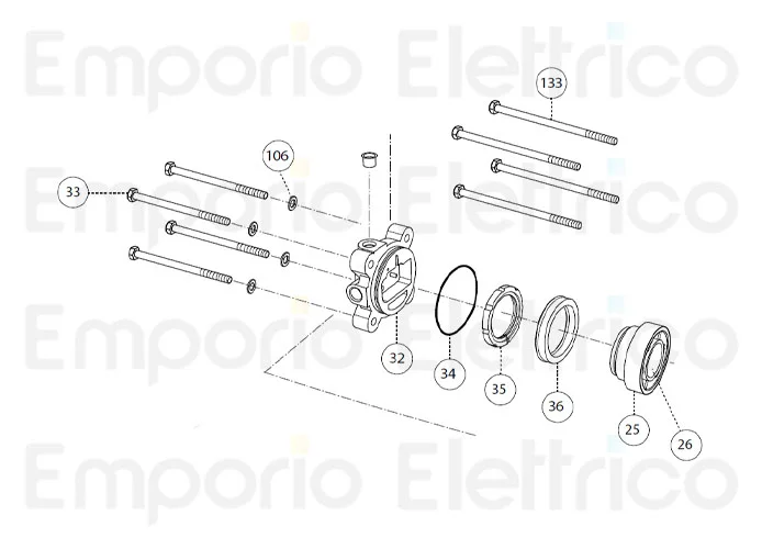 fadini ricambio rondella ø 8 per combi 740 740106