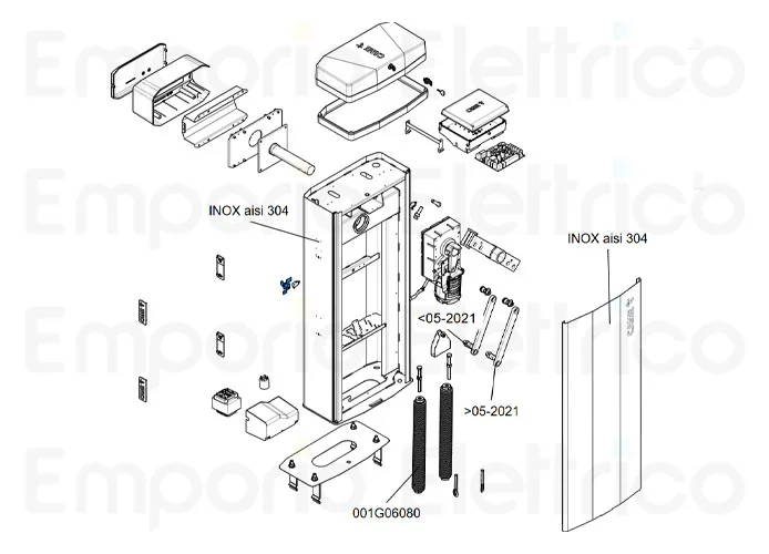 came ricambio gruppo serratura sblocco gt8 88003-0152