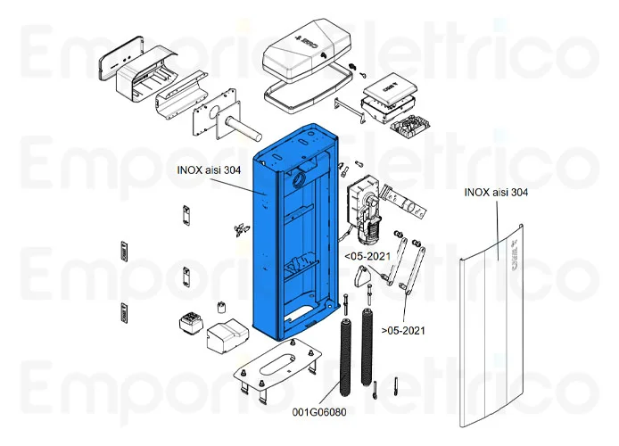 came ricambio armadio gt8 aisi 304 88003-0182