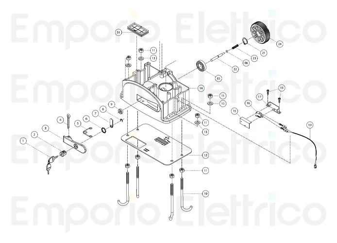 fadini ricambio completo micro di sicurezza dello sblocco per junior 624 624128