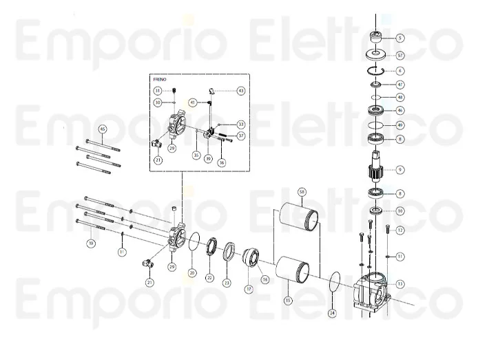 fadini ricambio rondella ø 8 per drive 700 70211