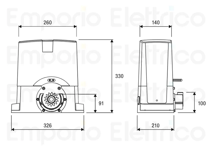 beninca motoriduttore cancelli scorrevoli 230v 959007213 bull6mlt se