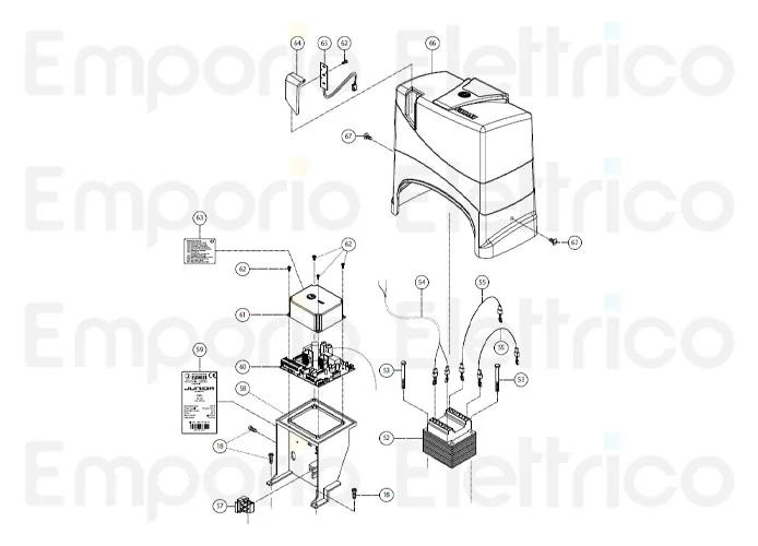 fadini ricambio coperchio del programmatore 62461