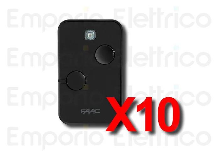 faac 10 trasmittentI 2 canali xto2 slh-ds 868mhz 787030 10