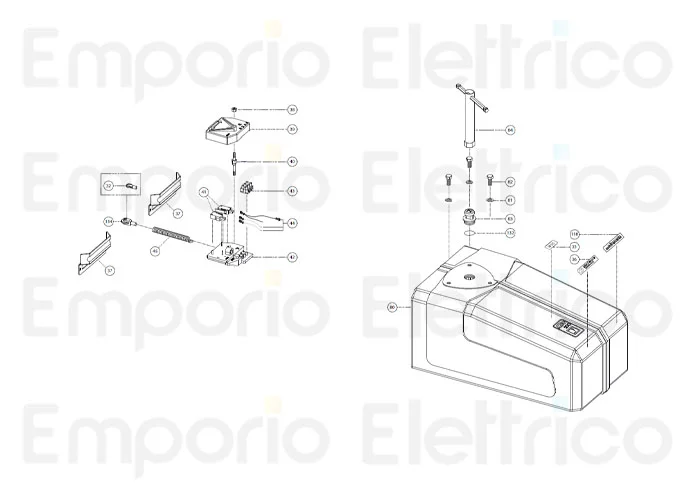 fadini ricambio cofano orizzontale 20080
