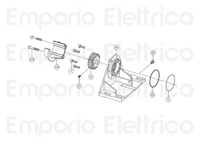 fadini spare part gear cover 200128
