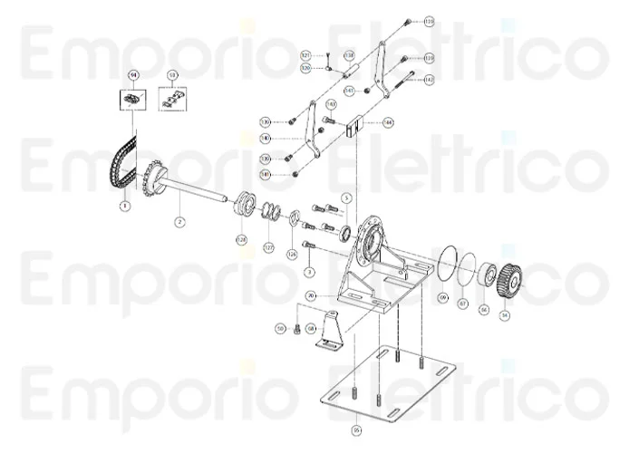 fadini ricambio giunto speciale di stacco ingranaggio 31128