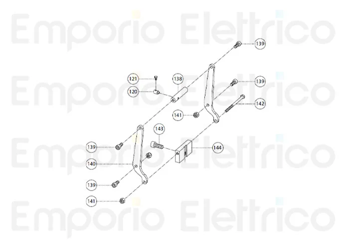 fadini spare part release lever 31140