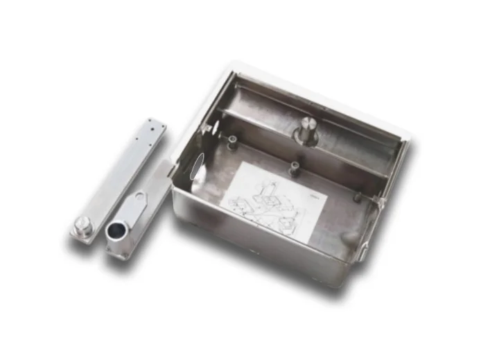 bft stainless steel foundation box w/levers for eli 250 btcf 120 e inox n733398