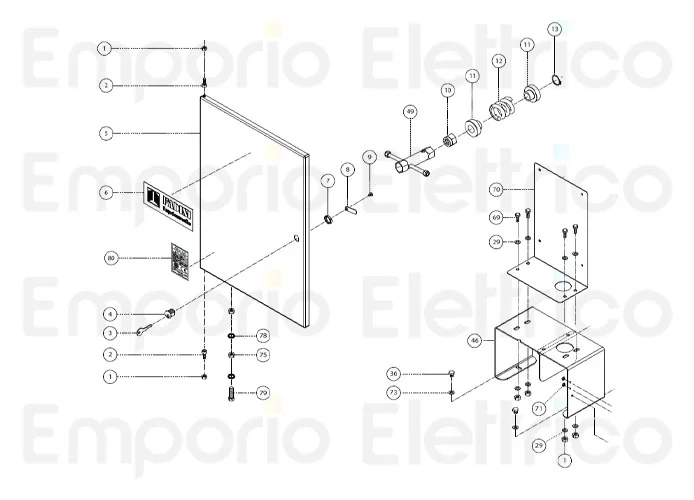 fadini ricambio chiave di sblocco a tubo e 30-32 40049