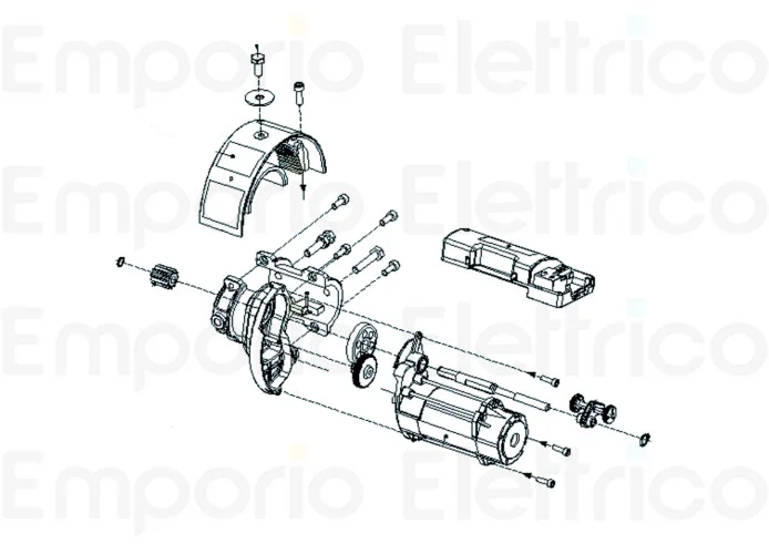 faac ricambio xric assieme forcellino 6020525