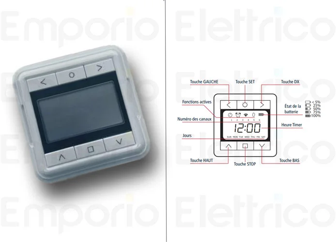 faac trasmittente telecomando 6 canali con timer tm2 x t-6_radio timer 6 ch_1pc 145412