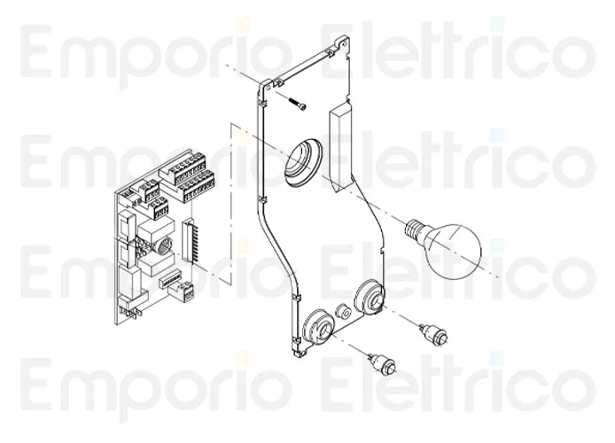 beninca ricambio pulsante n.c. x zed (rosso) 9686152