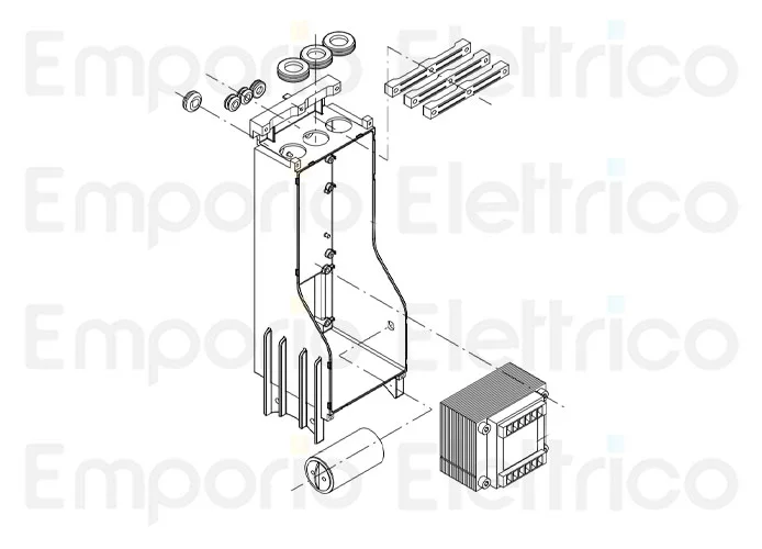 beninca ricambio condensatore 10 mf codolo+cavi-fast-on 9686154