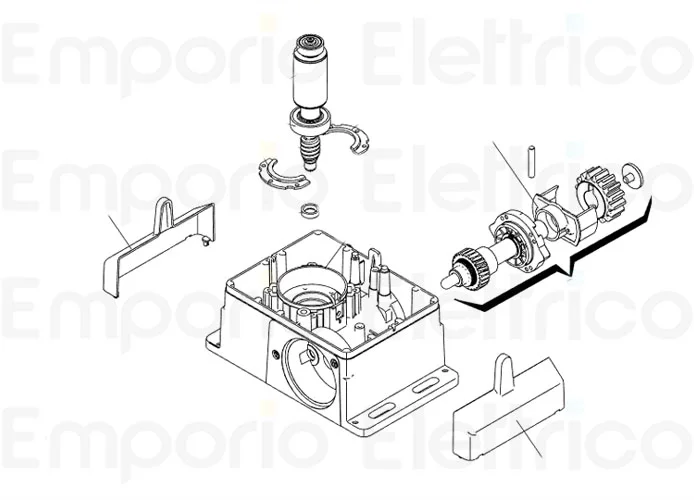 faac ricambio kit copertura copritiranti 63003529