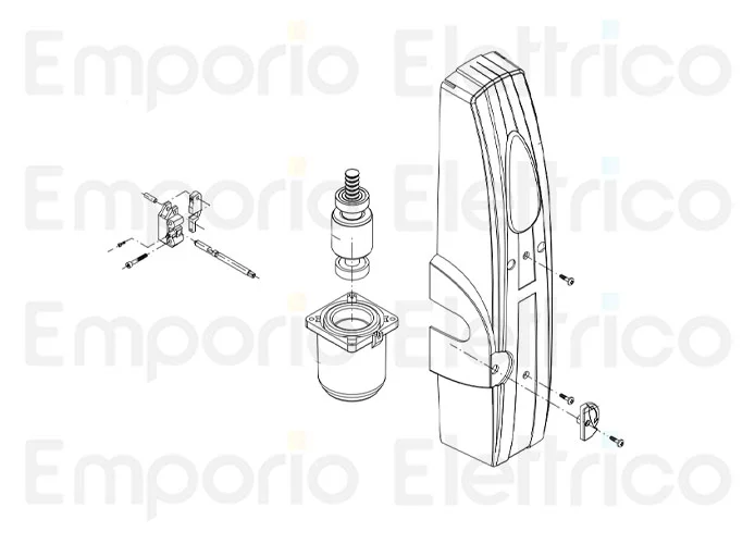 beninca ricambio maniglia sblocco rossa x zed 9686157