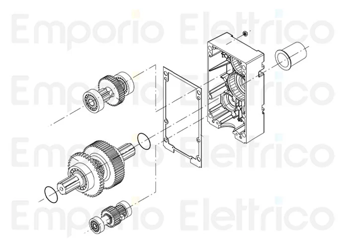 beninca ricambio albero uscita x au.96/l au.45/l 9686009