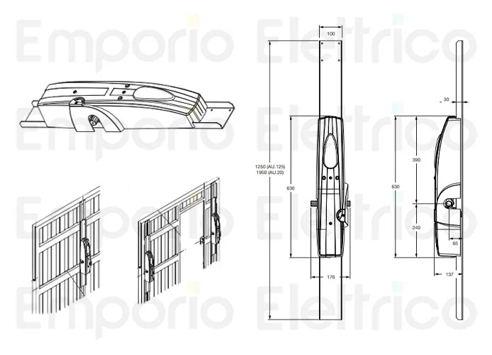 beninca pagina ricambi per motore zed.re dx