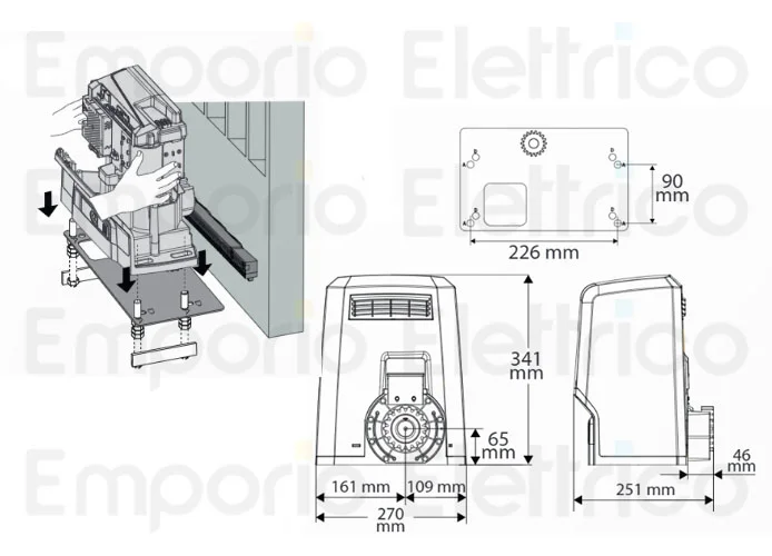 bft kit automazione 24v ares ultra bt kit b1000 r925398 00002 2618285