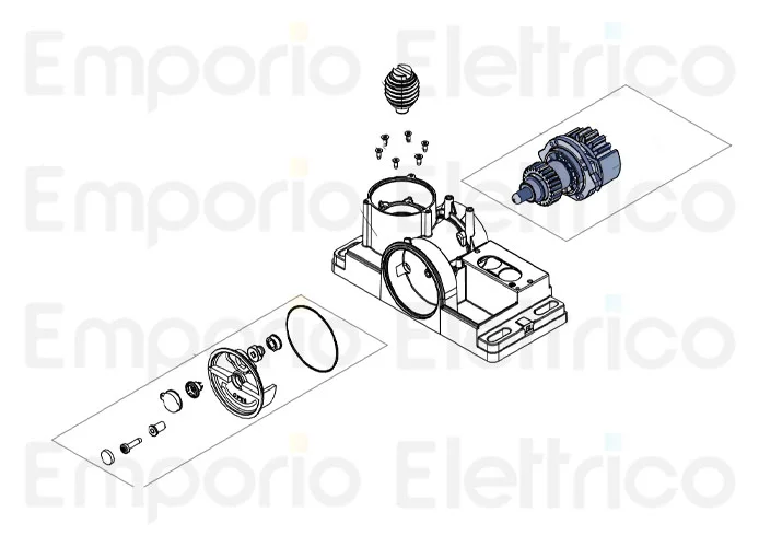 genius ricambio gruppo albero lento blizzard 400/c734 6020656