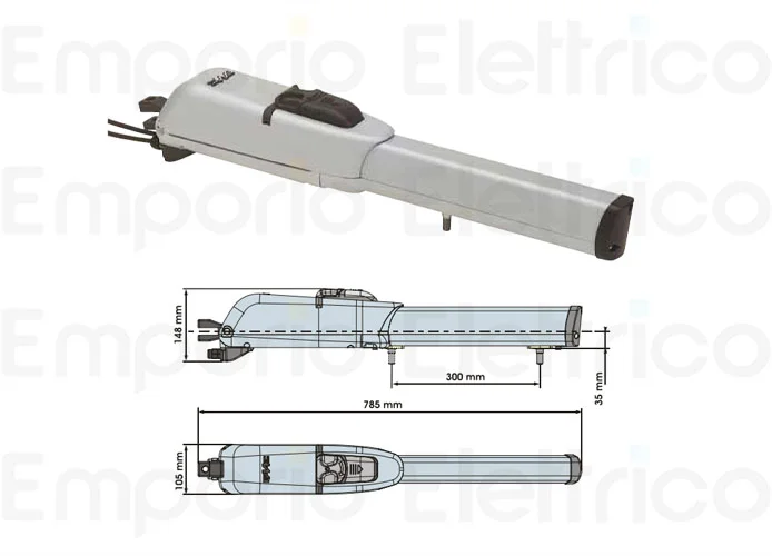 faac gearmotor 413 ls 24v dc 1044141 