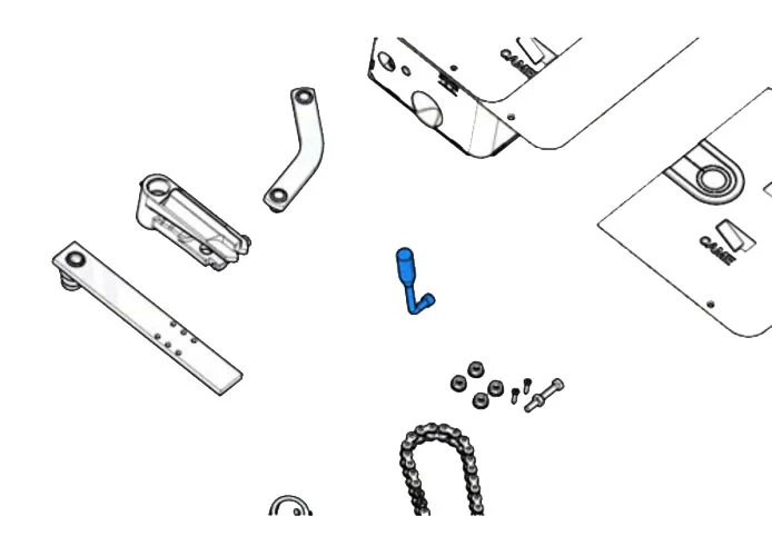 came spare part lever key frog 119ria047