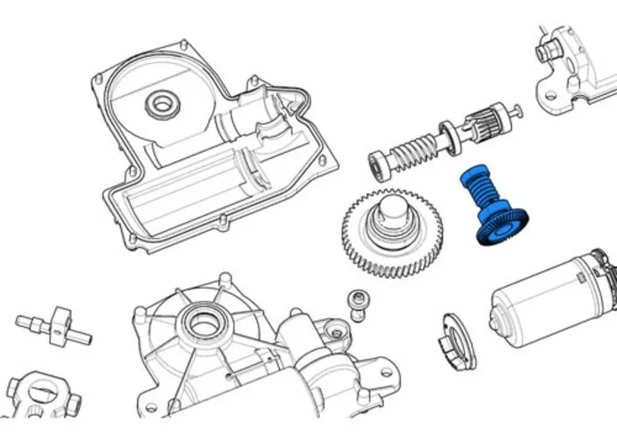 came spare part endless screw first reduction frog-j 119ria069