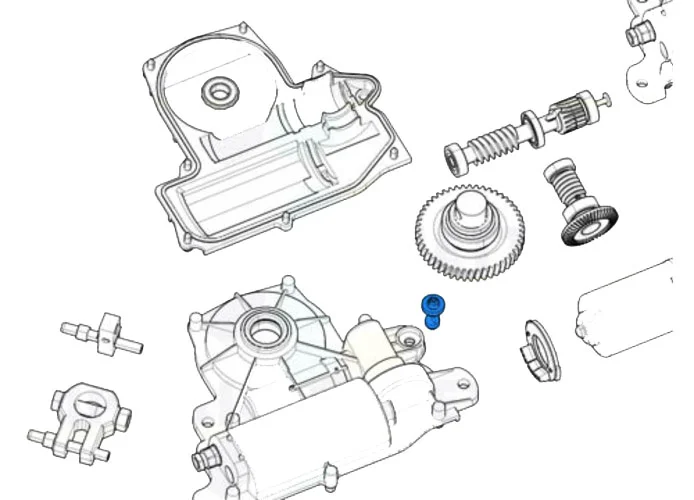 came spare part release shaft frog-j 119ria070