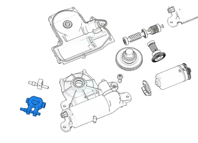 came spare part transmission arm frog-j 119ria071