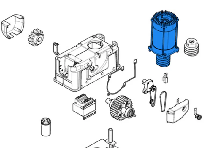 came spare part motor pack bk 88001-0100