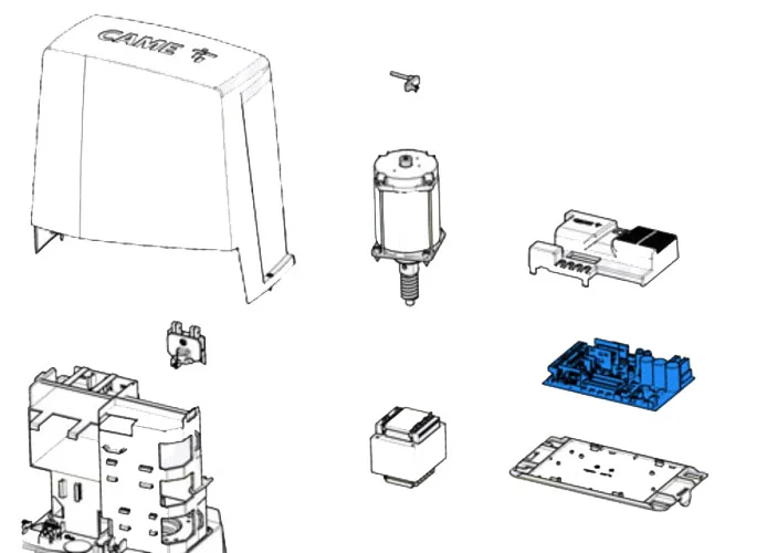 came spare part electronic board zn8 bkv 88001-0186