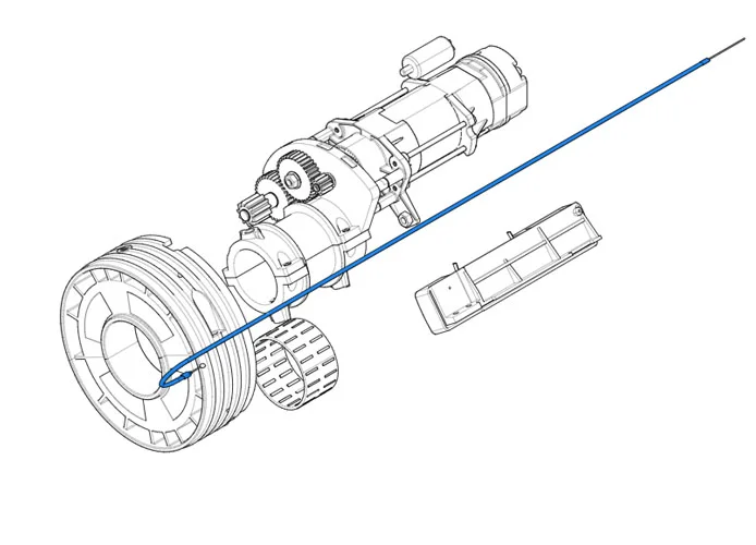 came spare part release cord h40 119rih013